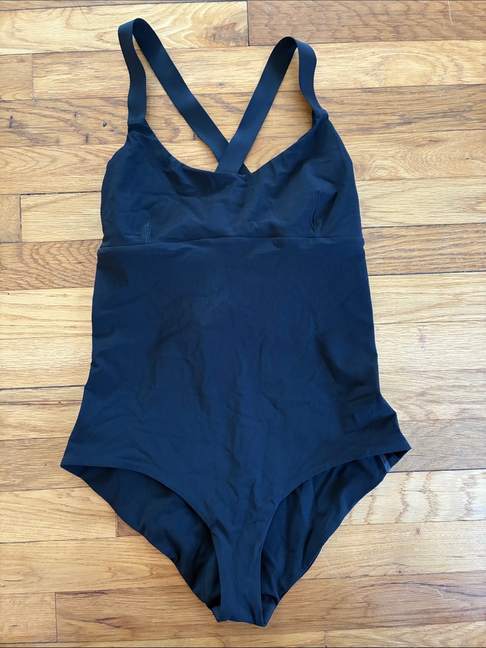 Ward Whillas Reversible One Piece Swim Suit Medium Black White Darts Compression